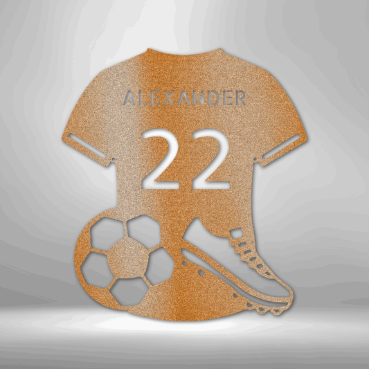 21467334841173020 | Personalized Soccer Jersey Monogram | Soccer fan wall plaque